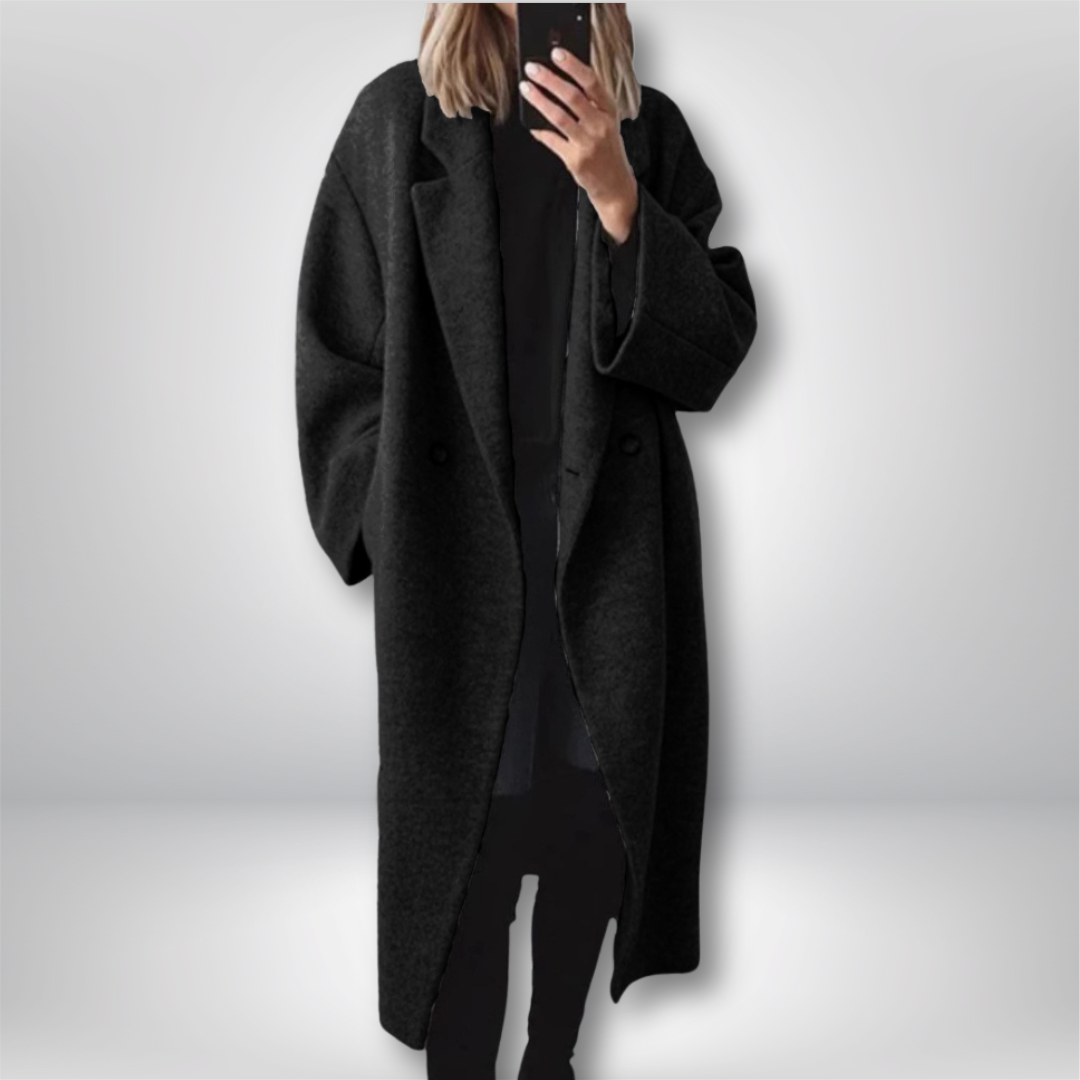 Romy™ - Lange Damesjas Van Wol