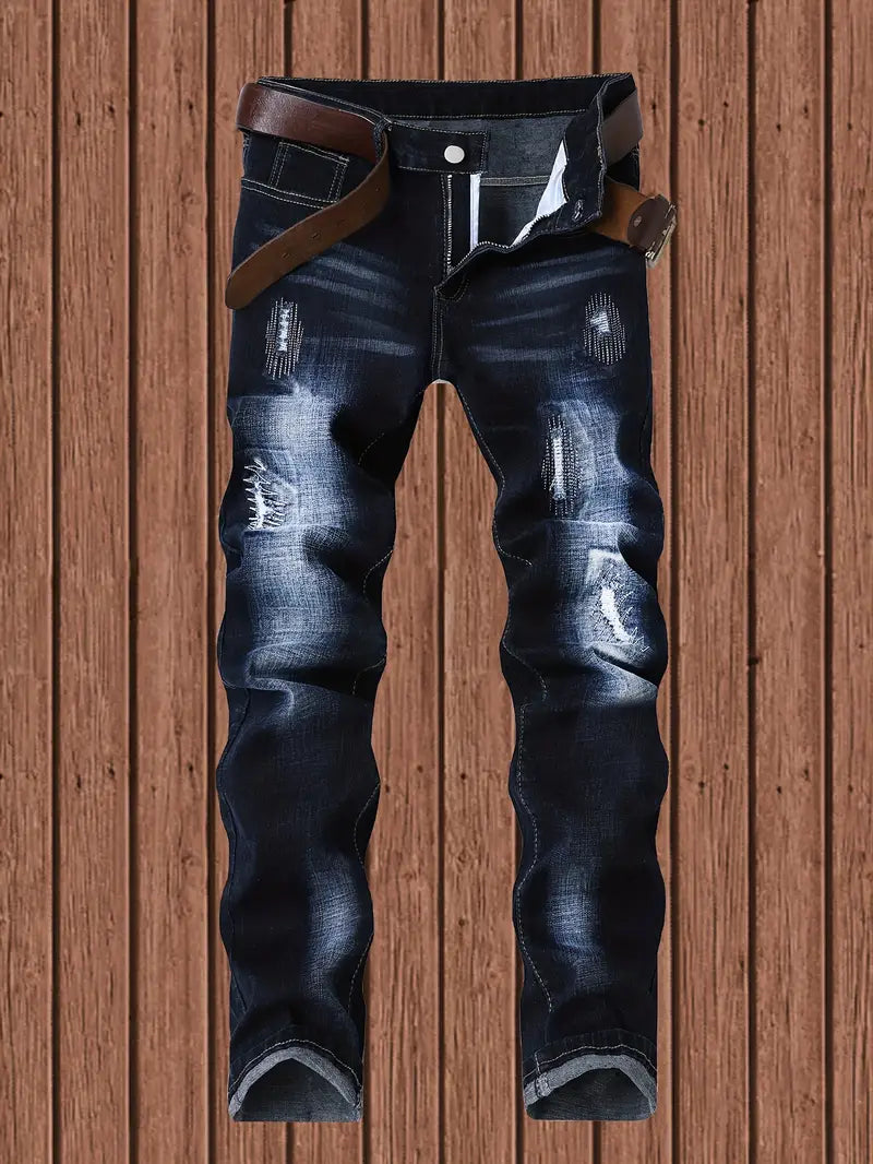 Jayden™ Versleten Skinny Jeans met Gescheurde Details