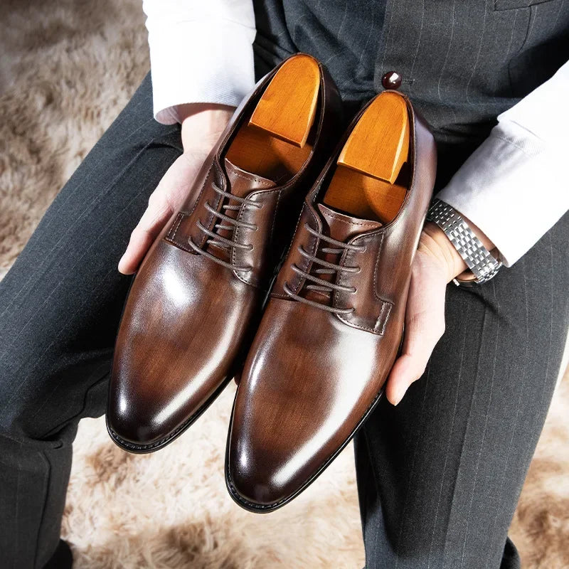 Stijlvolle Vintage Herenschoenen met Klassiek Design