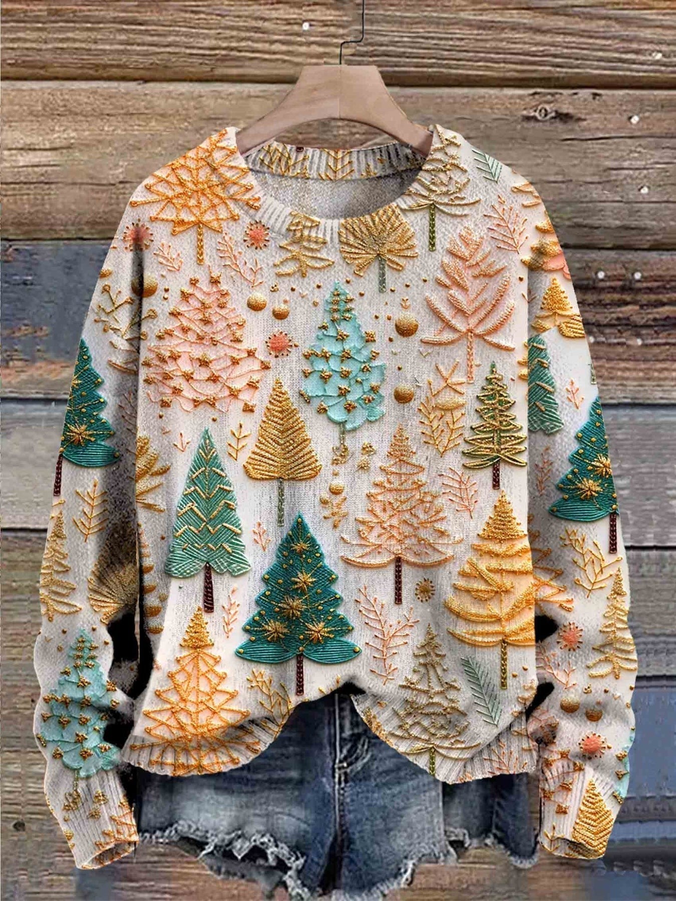Mina™ - Winterthema Longsleeve Vrouwen