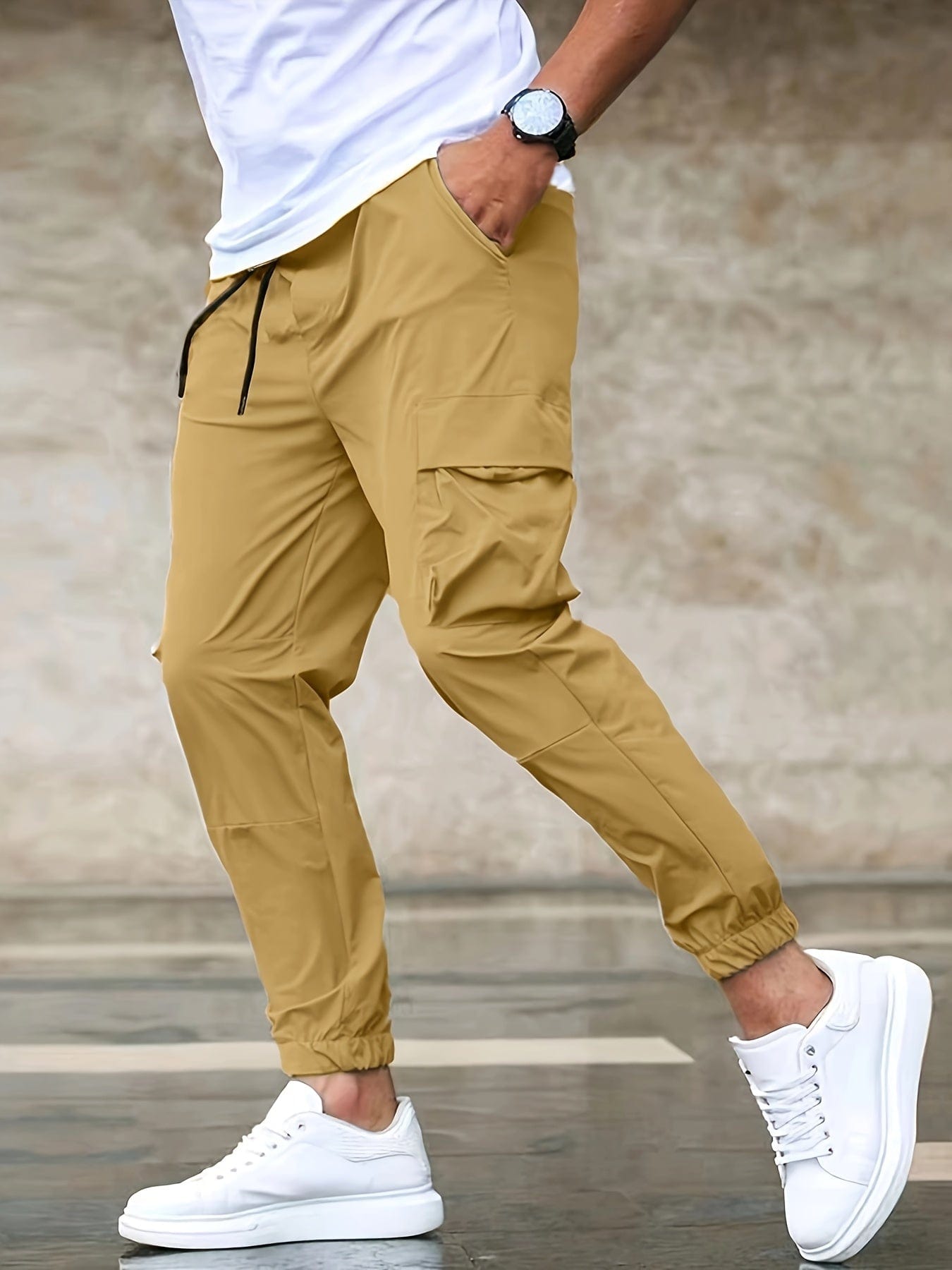 Max™ Heren Cargo Hosen Met Functionele Zakken Ideaal Voor Lente Zomer