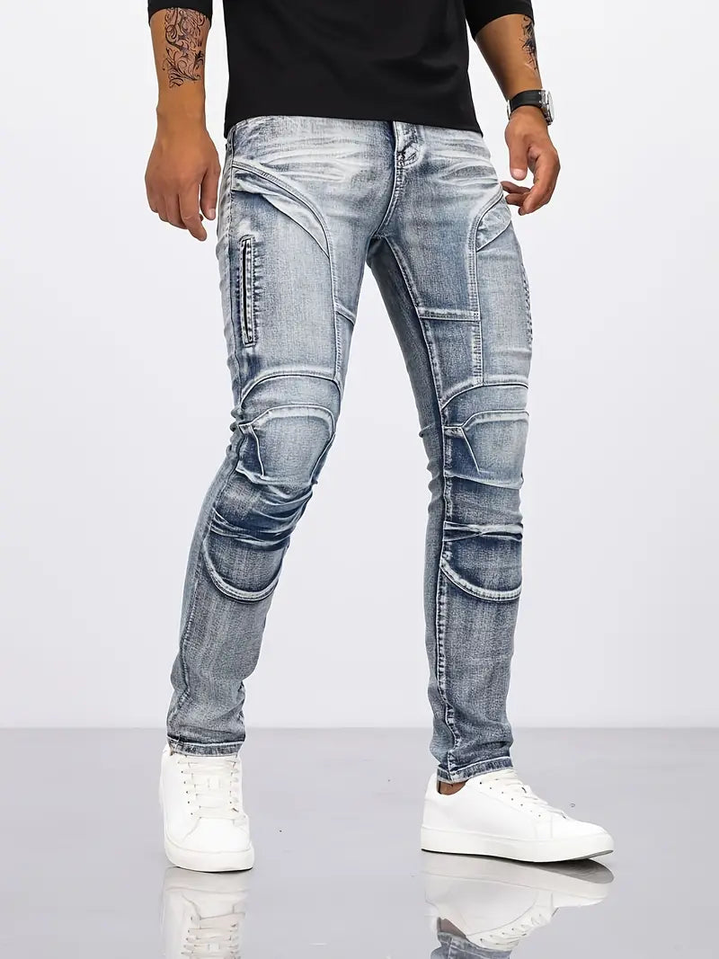 Ryan™ Moderne Biker Geïnspireerde Skinny Jeans