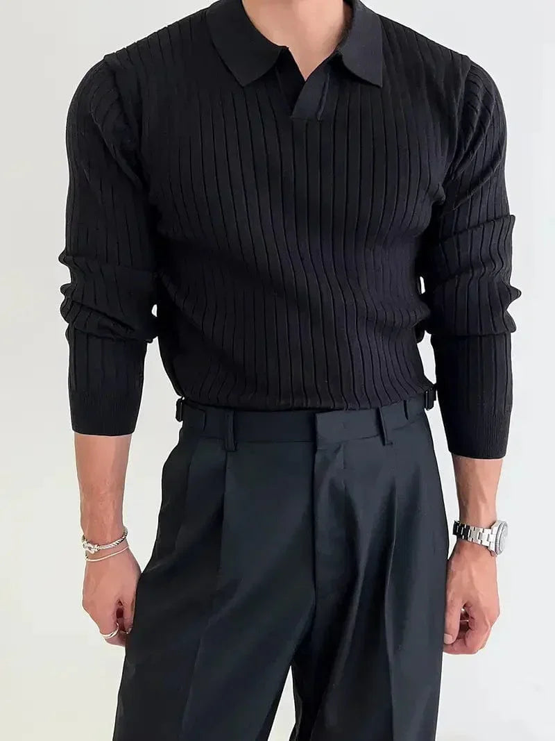 Slim Fit Gebreide Pullover voor Comfort