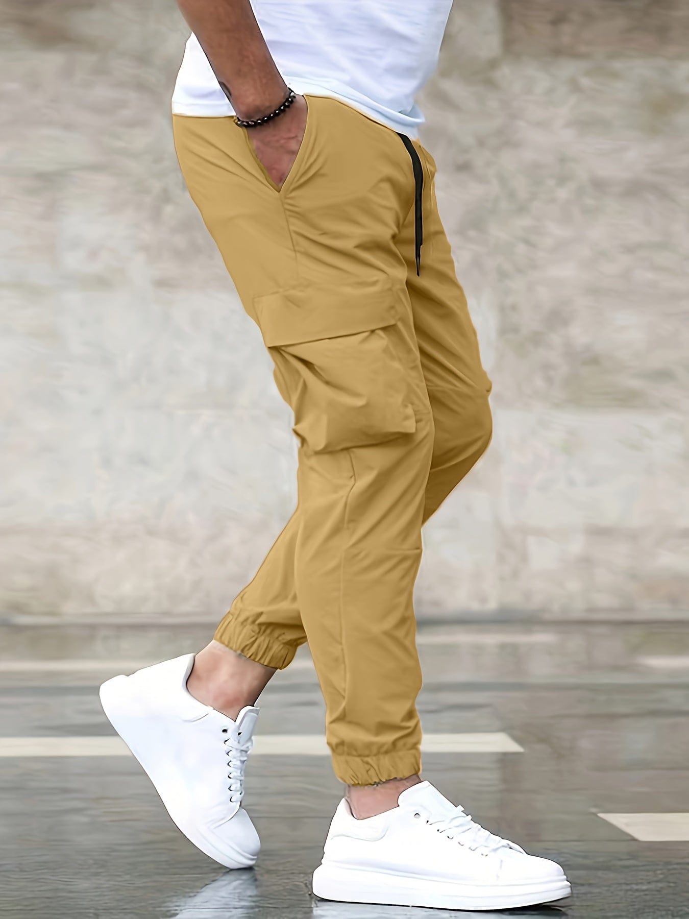 Max™ Heren Cargo Hosen Met Functionele Zakken Ideaal Voor Lente Zomer