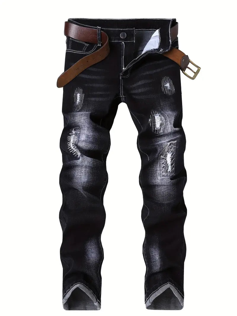 Jayden™ Versleten Skinny Jeans met Gescheurde Details