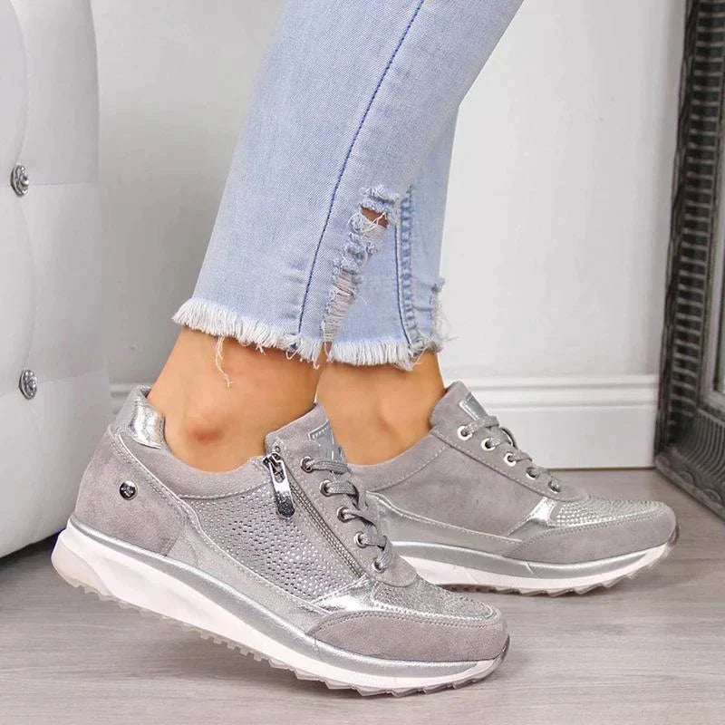 Wedge Sneakers met Ademend Voering