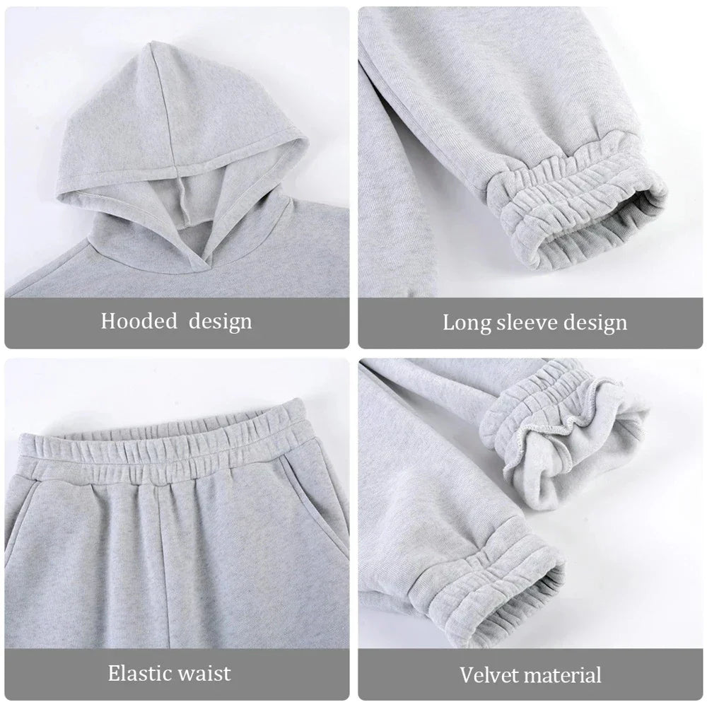 Comfortabele Hoodie En Broek Met Elastische Taille