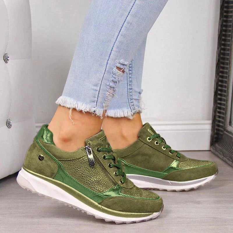 Wedge Sneakers met Ademend Voering