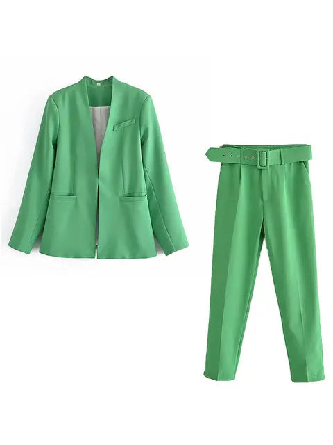 Klassieke Blazer en Broek Combinatie