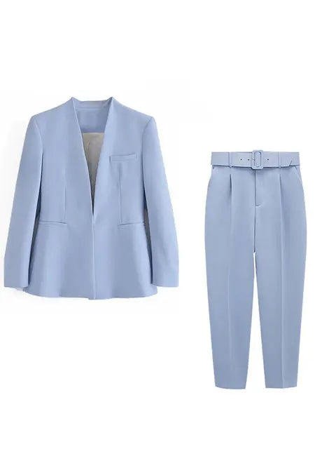Klassieke Blazer en Broek Combinatie