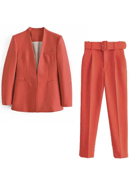 Klassieke Blazer en Broek Combinatie