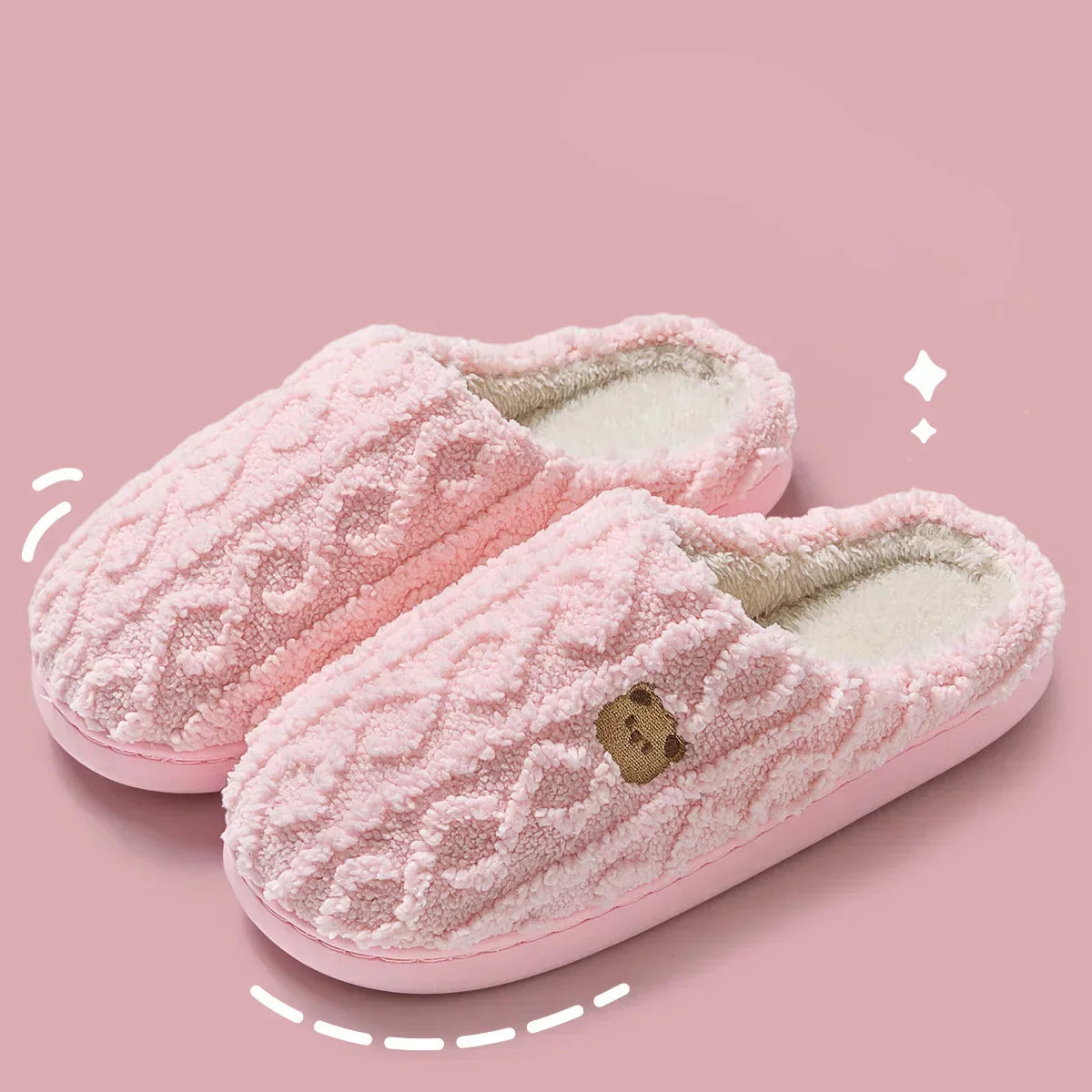 Warme Winterpantoffel met Zachte Voering en Duurzame Zool