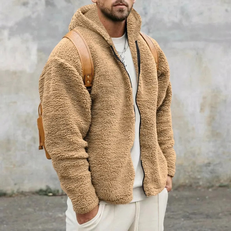 Comfortabele Sherpa Fleece Jas voor Buiten
