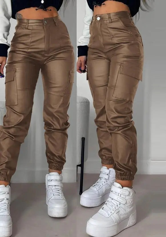 Moderne Cargo Broek met Zakken aan de Zijkant