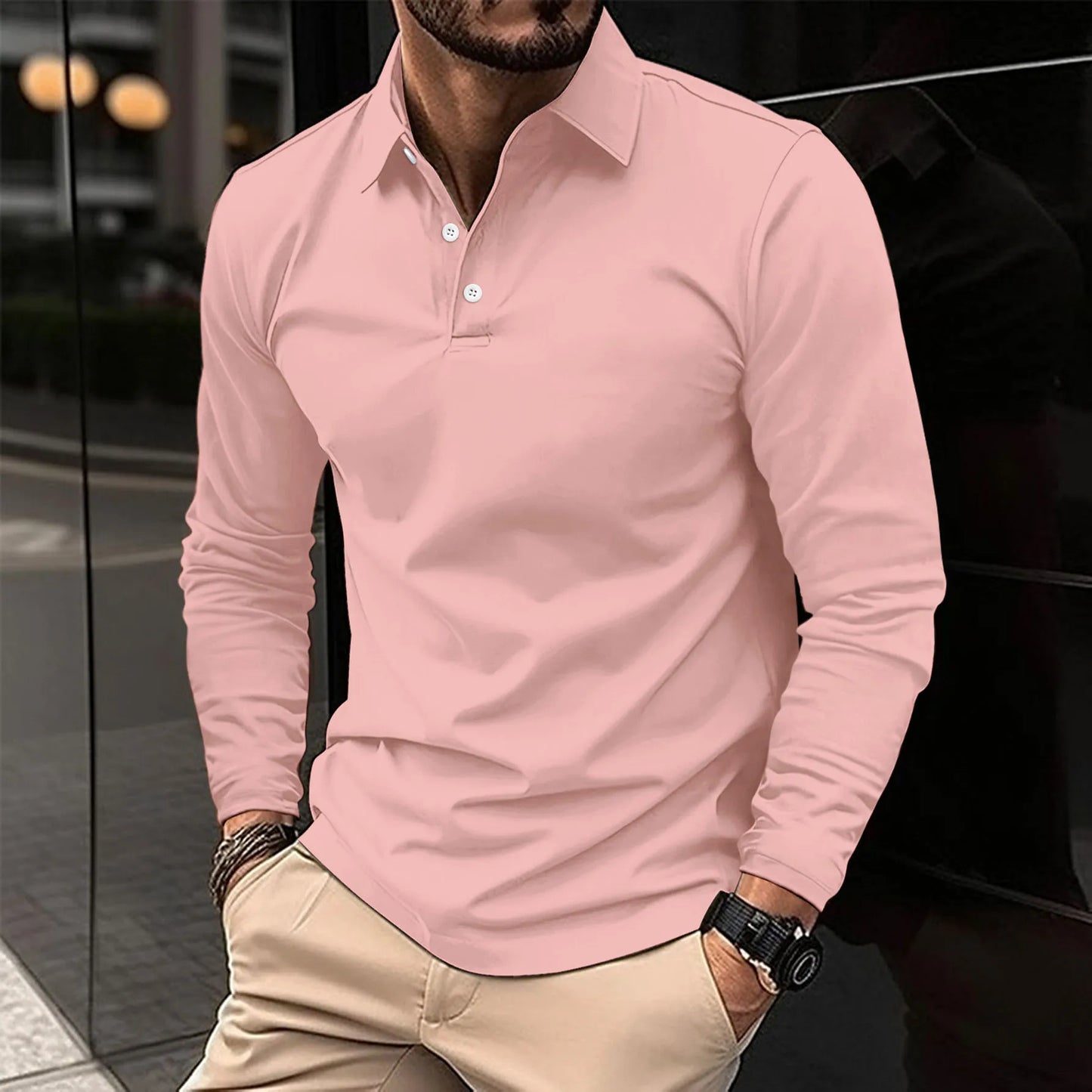 Marcus™ - Klassieke Longsleeve Polo