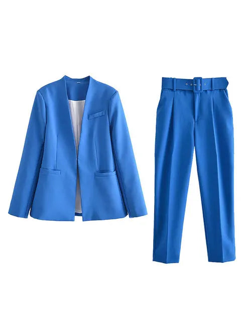 Klassieke Blazer en Broek Combinatie