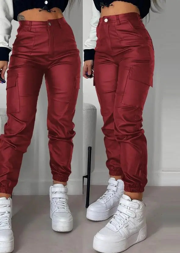 Moderne Cargo Broek met Zakken aan de Zijkant