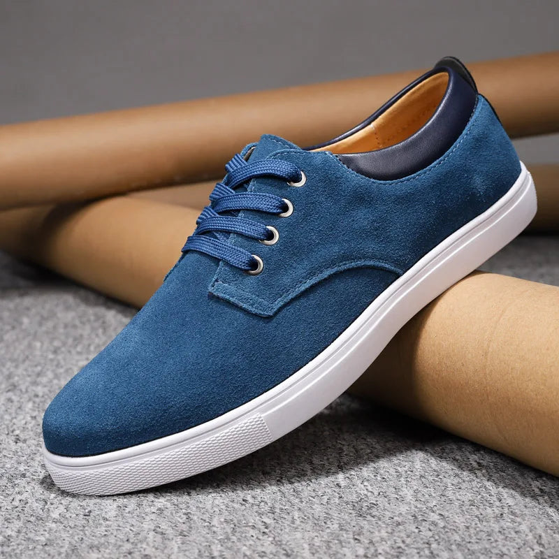 Lente Zomer Minimalistische Sneakers met Vetersluiting en Duurzame Zool