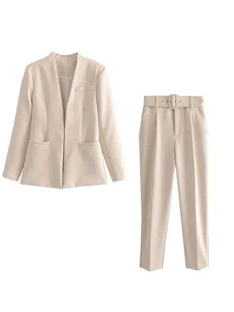 Klassieke Blazer en Broek Combinatie