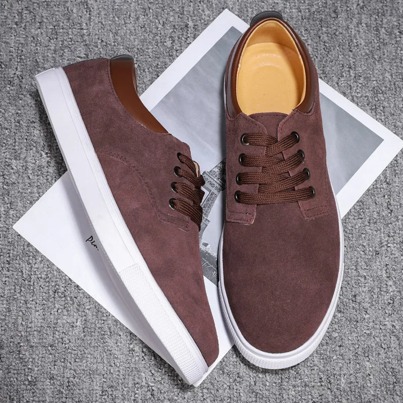 Lente Zomer Minimalistische Sneakers met Vetersluiting en Duurzame Zool