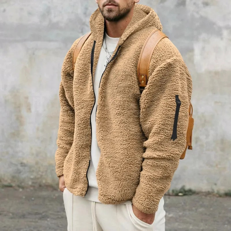 Comfortabele Sherpa Fleece Jas voor Buiten