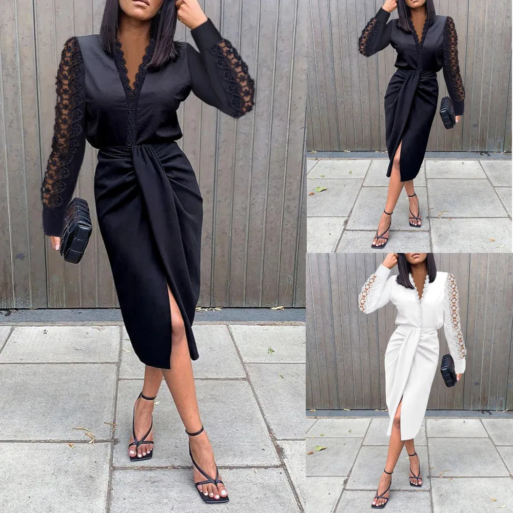 Claudia ™ - Longsleeve Elegant women's dress