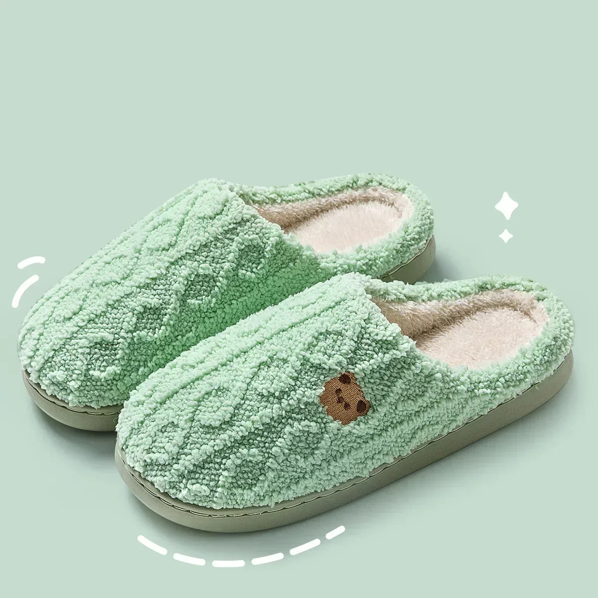 Warme Winterpantoffel met Zachte Voering en Duurzame Zool