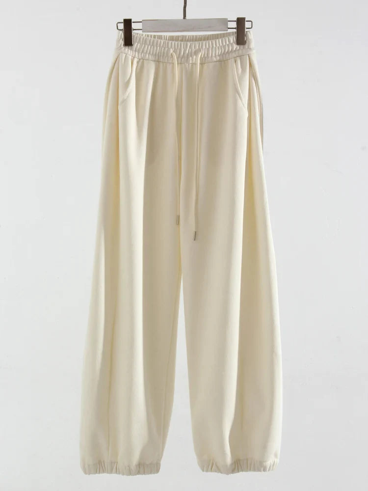 Rowena™ - Gebreide Broek met Wijde Pijpen