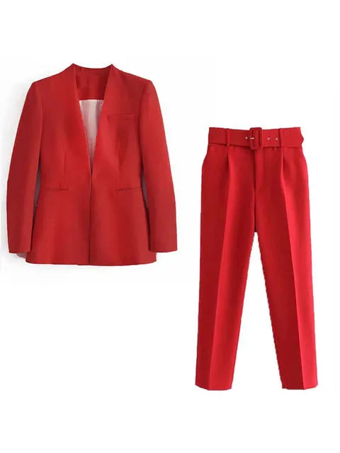 Klassieke Blazer en Broek Combinatie