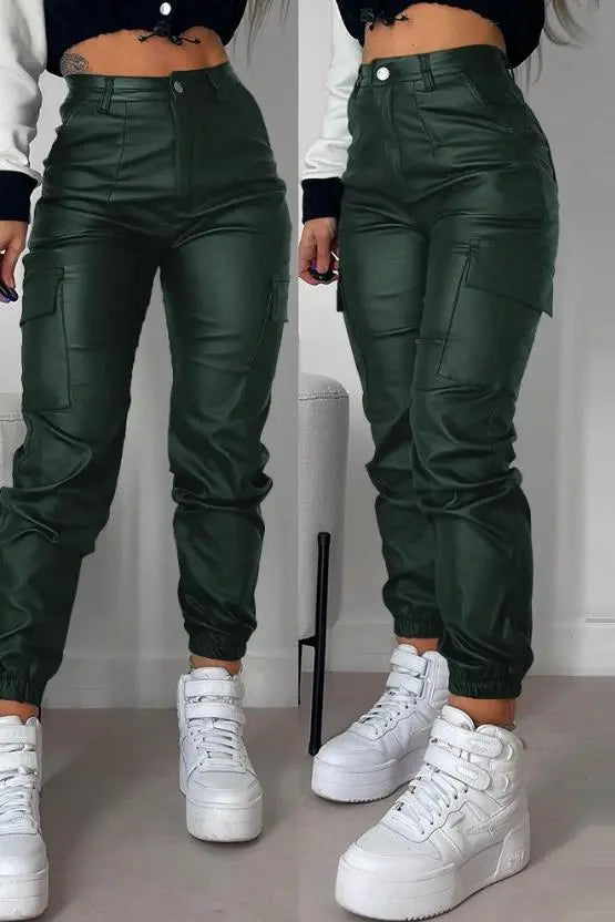 Moderne Cargo Broek met Zakken aan de Zijkant