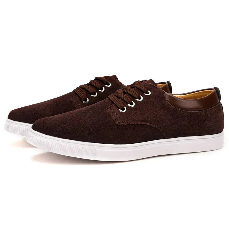 Lente Zomer Minimalistische Sneakers met Vetersluiting en Duurzame Zool