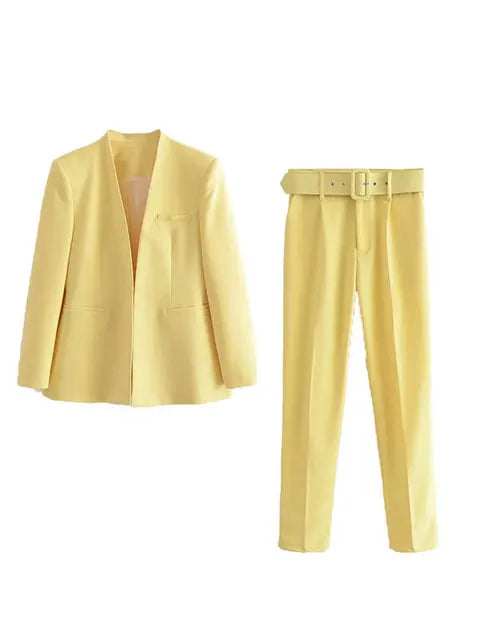 Klassieke Blazer en Broek Combinatie