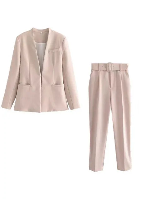 Klassieke Blazer en Broek Combinatie