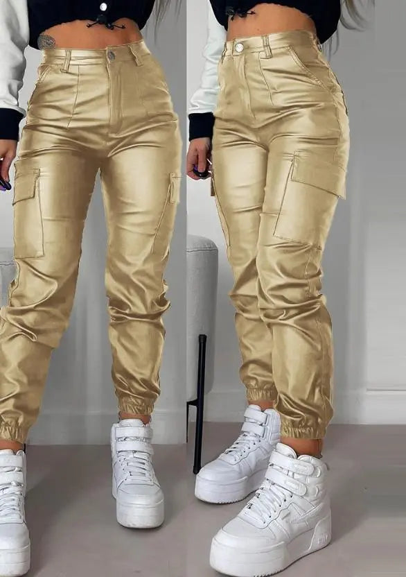 Moderne Cargo Broek met Zakken aan de Zijkant