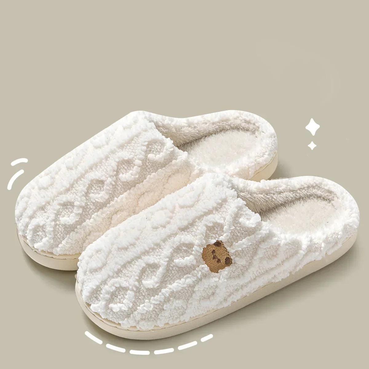 Warme Winterpantoffel met Zachte Voering en Duurzame Zool