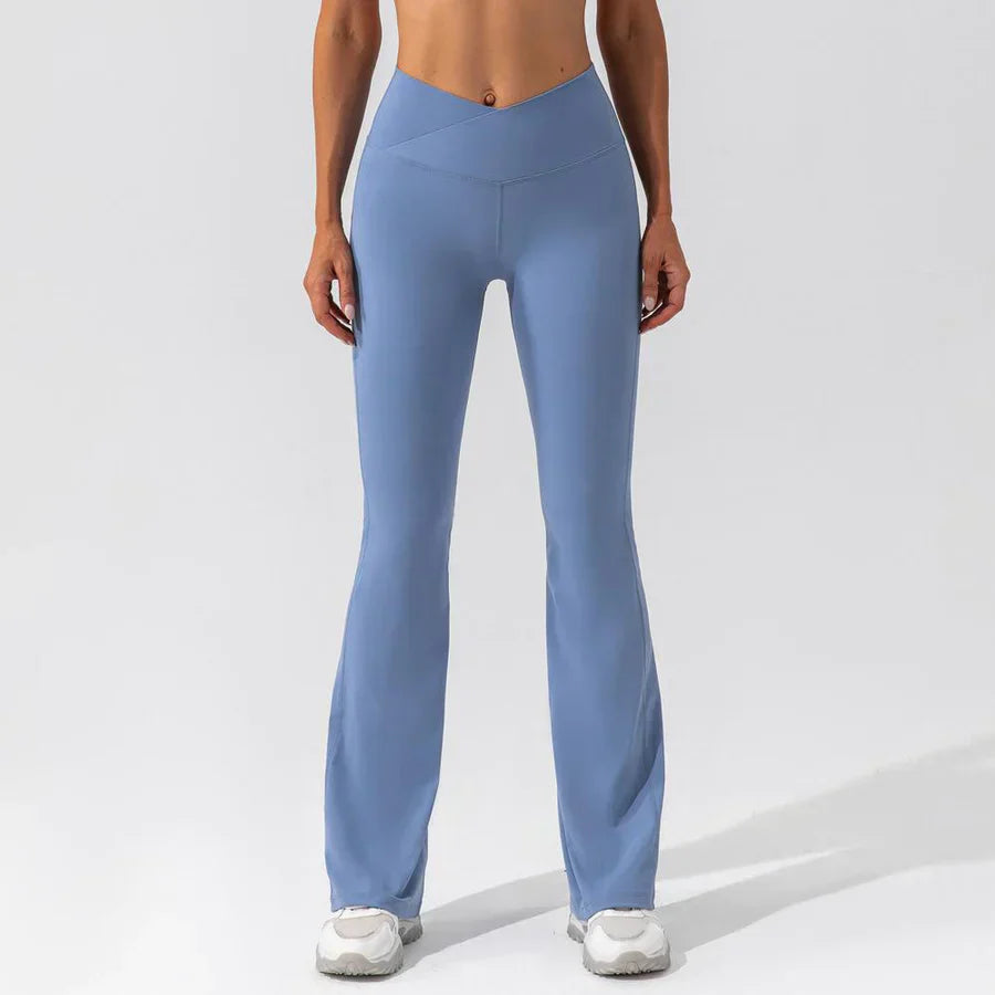 Ademende flared broek voor lente zomer