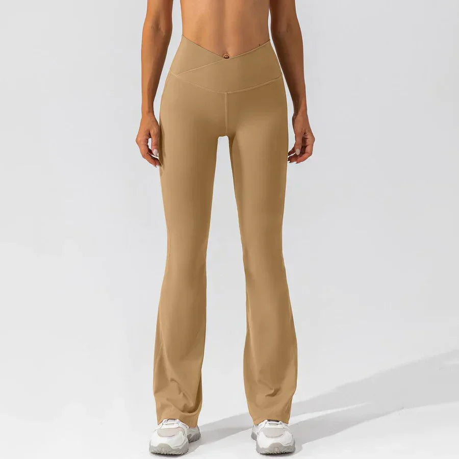 Ademende flared broek voor lente zomer