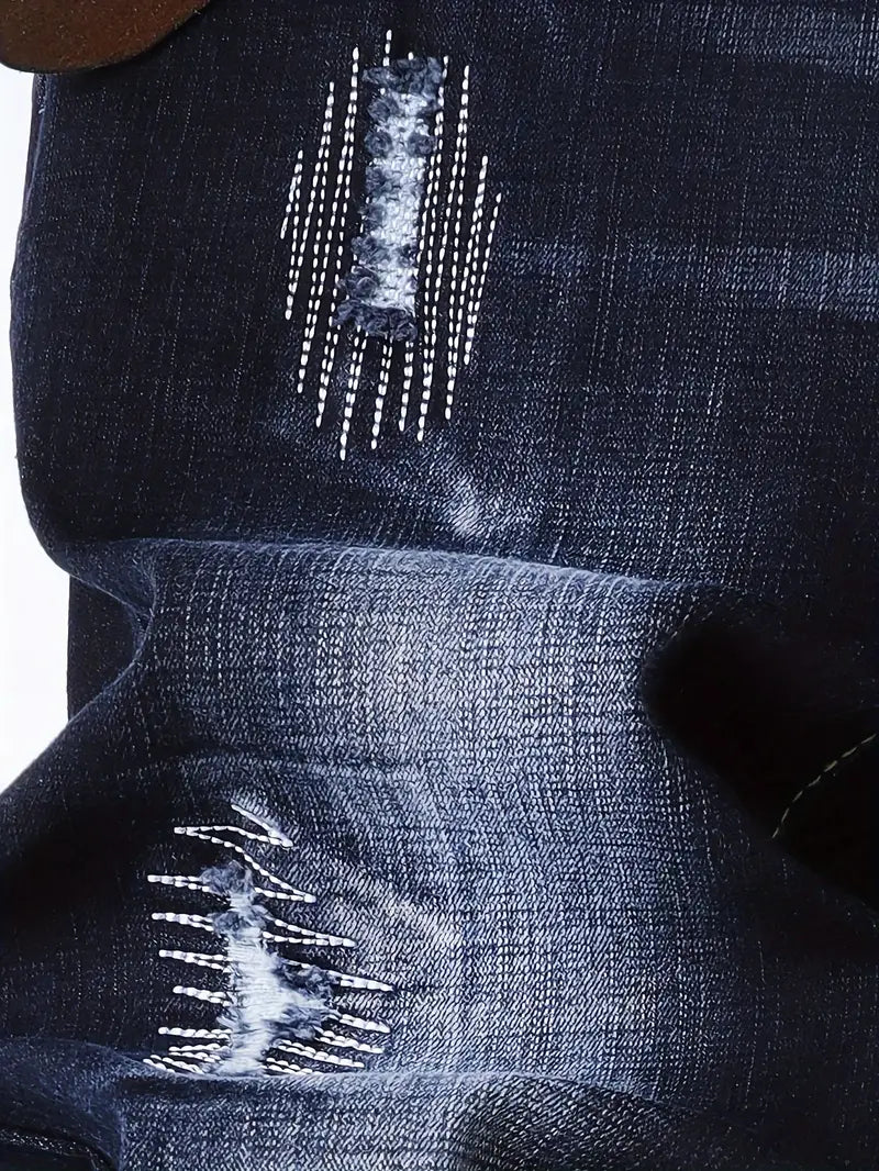 Jayden™ Versleten Skinny Jeans met Gescheurde Details