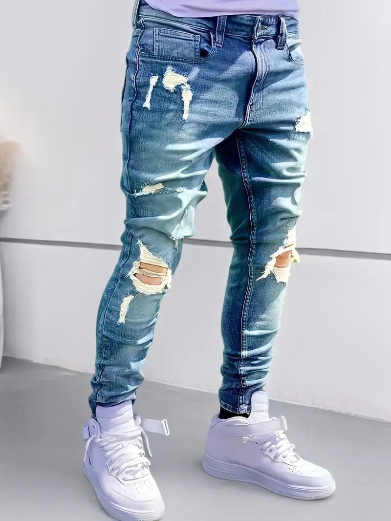 Lucas™ Slim Fit Jeans voor Mannen met Veelzijdige Pasvorm en Duurzaam Materiaal