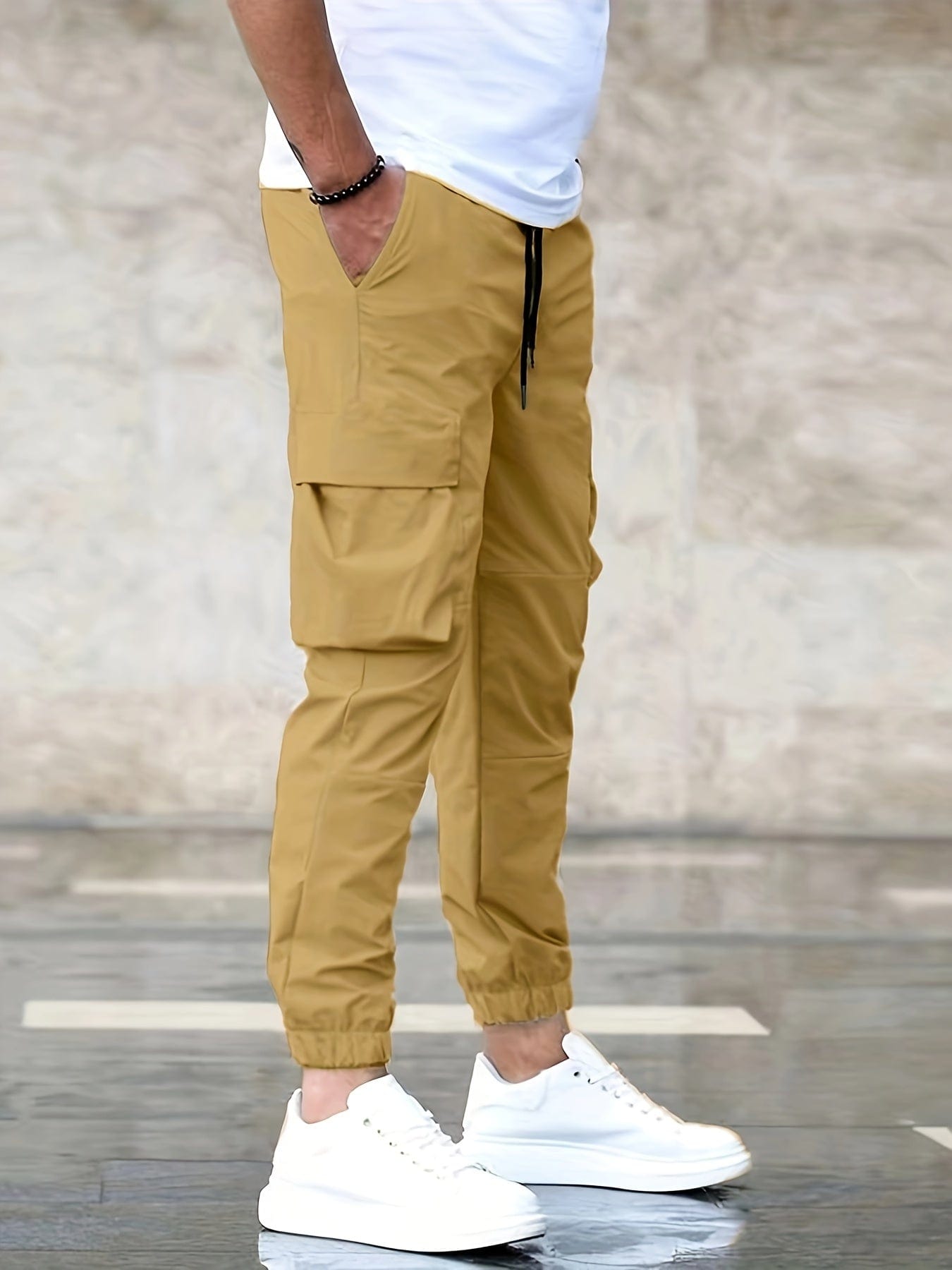 Max™ Heren Cargo Hosen Met Functionele Zakken Ideaal Voor Lente Zomer