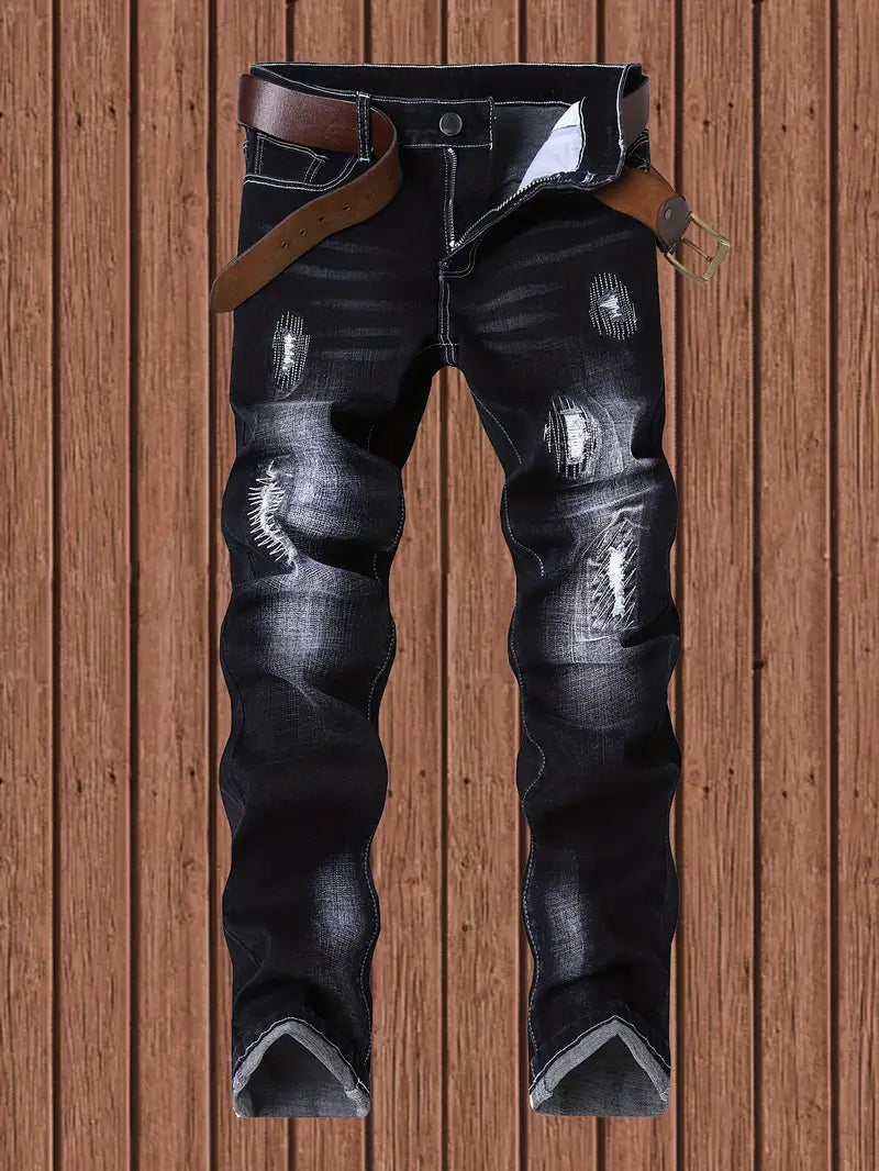 Jayden™ Versleten Skinny Jeans met Gescheurde Details