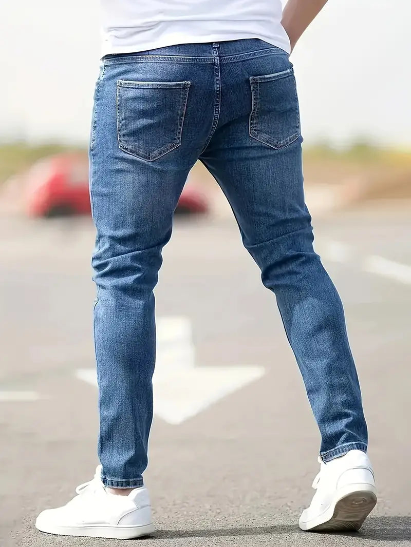 Liam™ Slim Fit Vrijetijdsjeans voor Mannen met Smalle Pasvorm