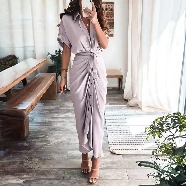 Comfortabele Jurk met Ceintuur voor de Zomer