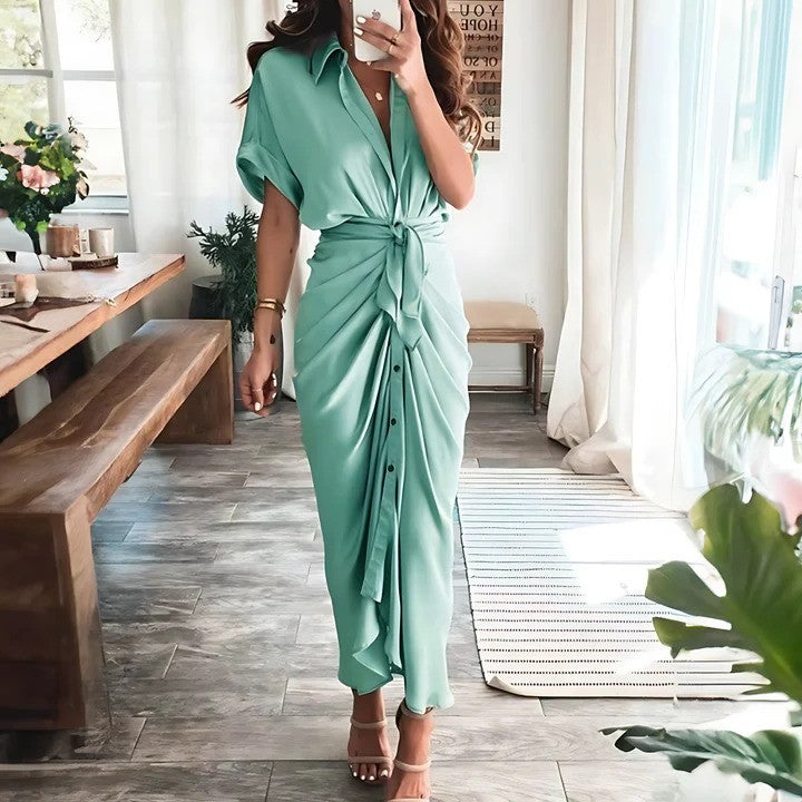 Comfortabele Jurk met Ceintuur voor de Zomer