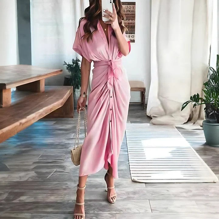 Comfortabele Jurk met Ceintuur voor de Zomer