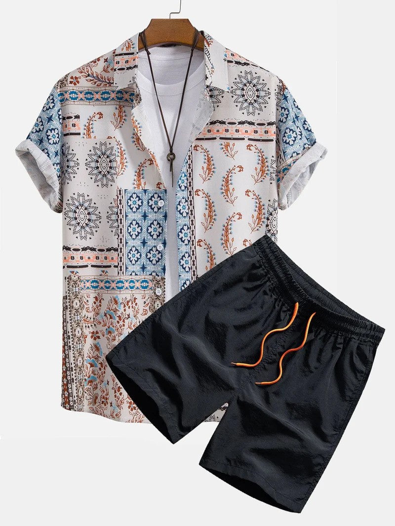 Jeroen™ Vibrant Shirt en Shorts Zomer Outfit