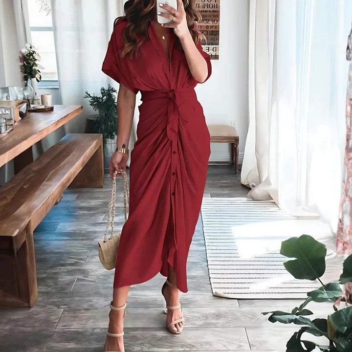 Comfortabele Jurk met Ceintuur voor de Zomer
