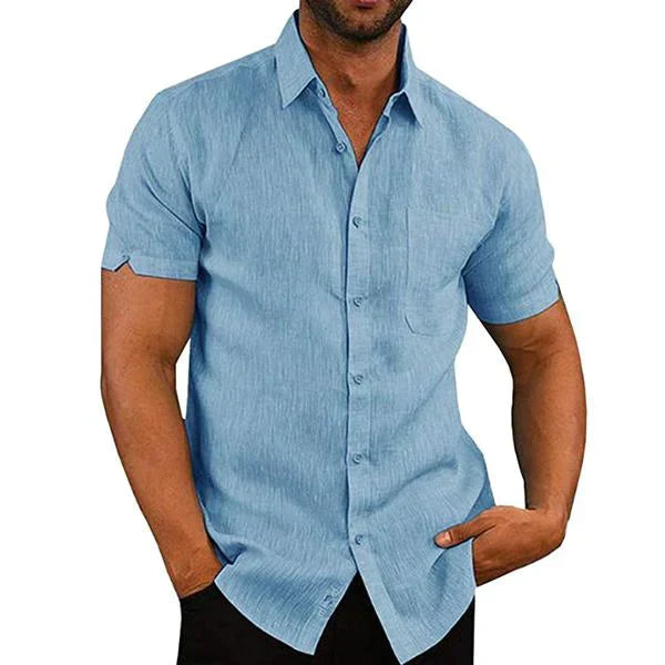 Veelzijdige Heren Linnen Shirt voor de Zomer