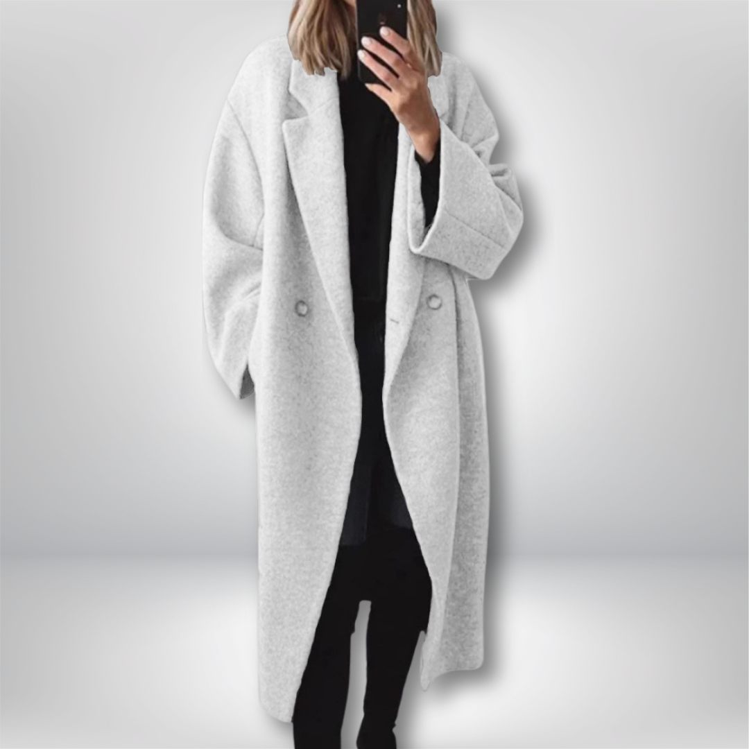 Romy ™ - Lange Damenjacke aus Wolle