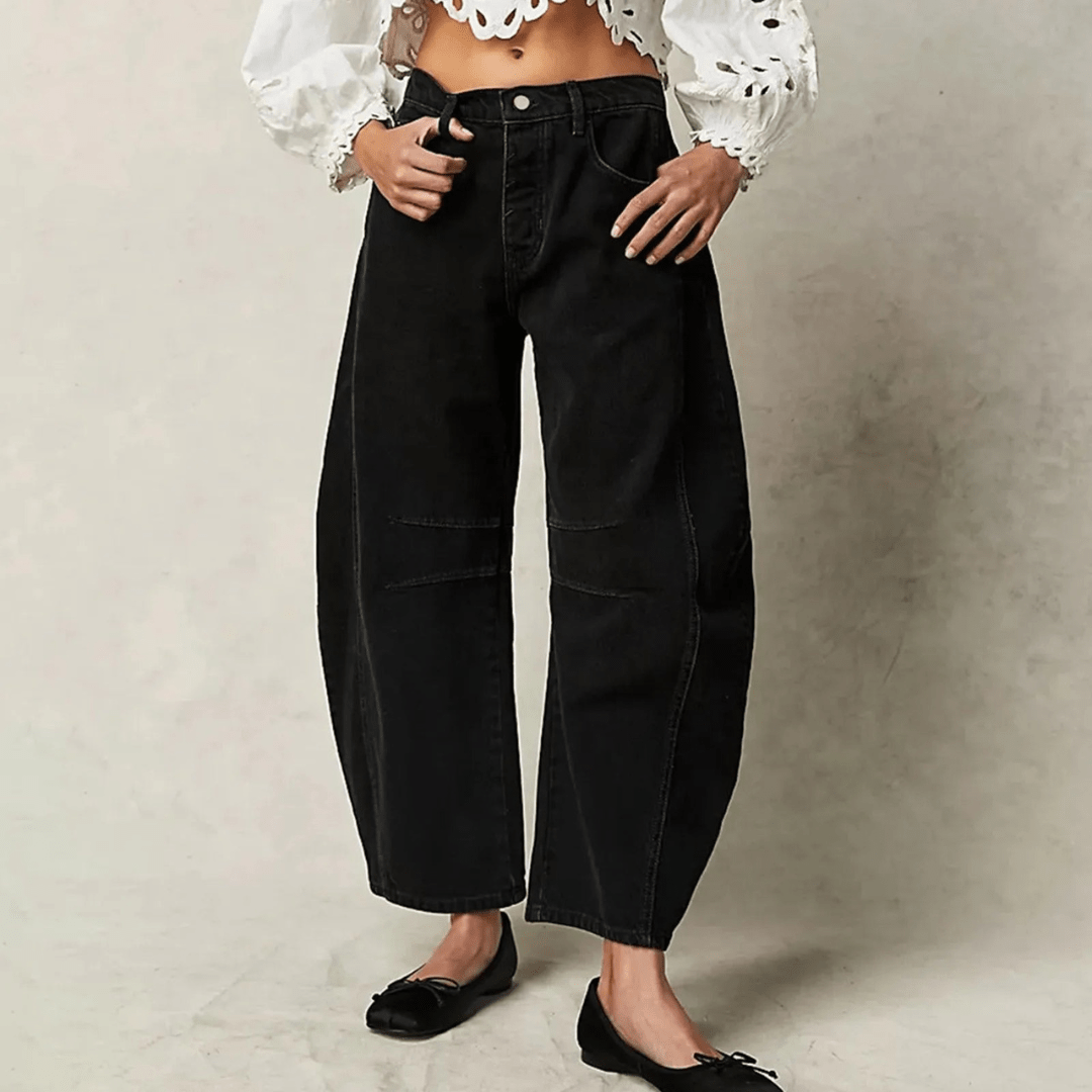 Veelzijdige Comfort Jeans met Wijde Pijpen